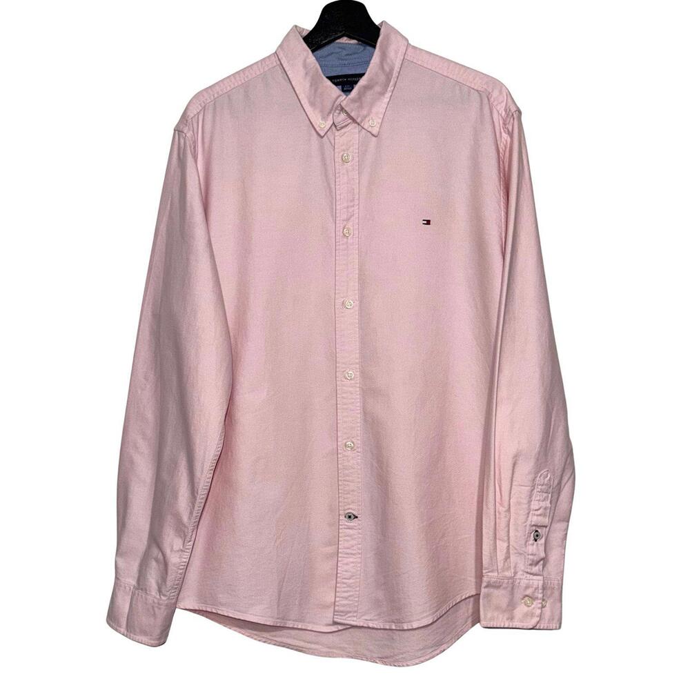 NWOT Tommy Hilfiger Mens Custom Fit Oxford ButtonFront Shirt